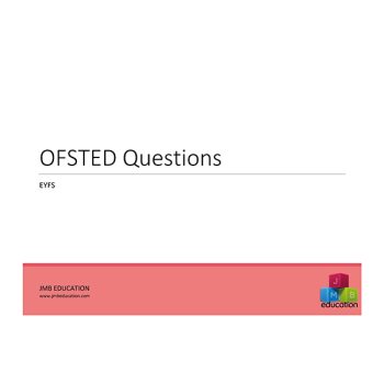 OFSTED Inspection question packs - EYFS